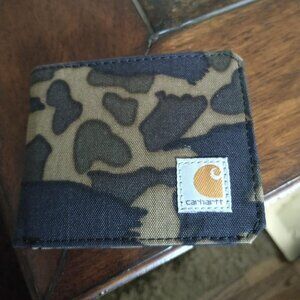 Carhartt Men's Bifold and Passcase Durable Billfold Wallets Available in Leather